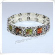 Catholic Alloy Medal Saint Bracelet, Religious Bracelet (IO-CB163)